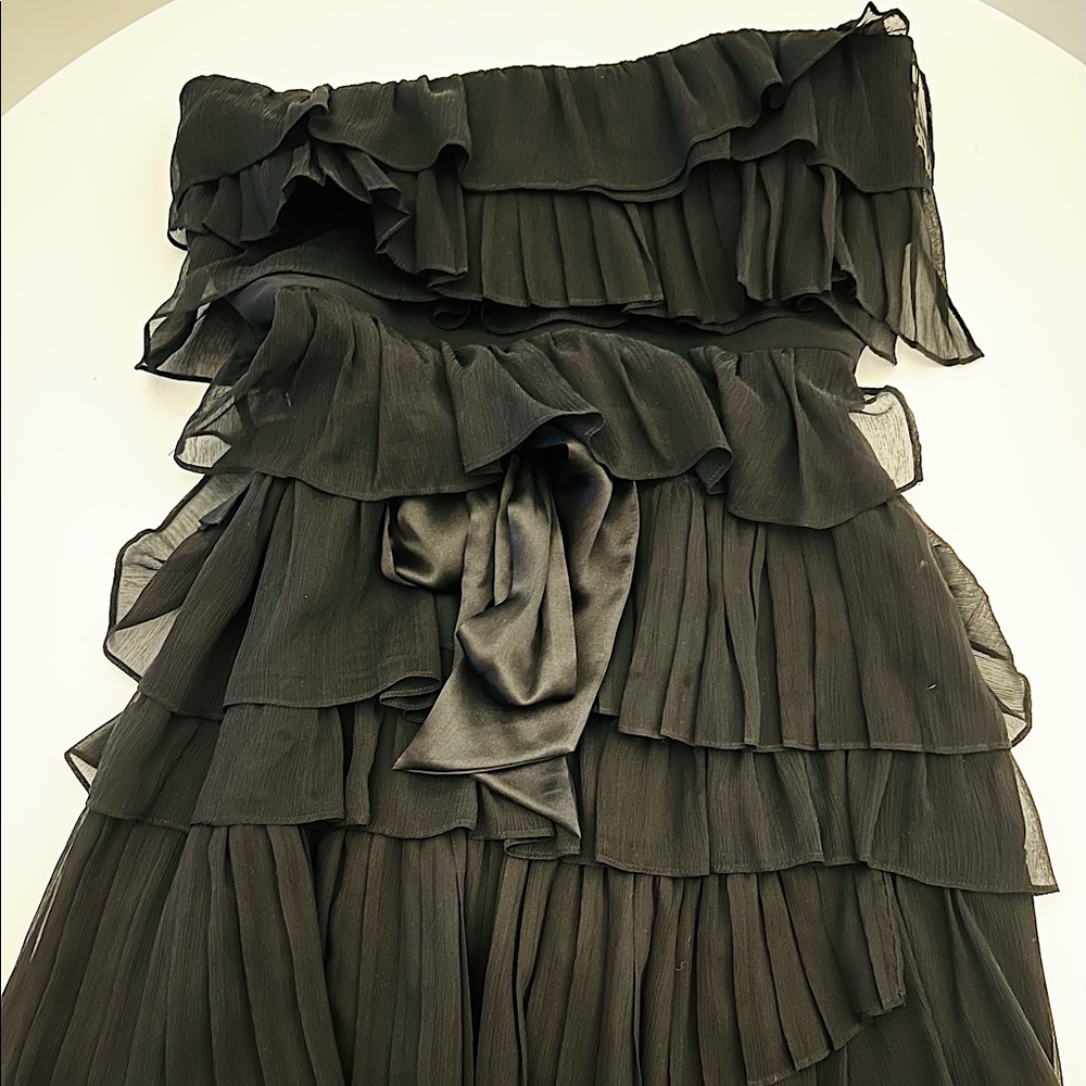 J.Crew Women’s 100% silk tiered PARTY MINI DRESS - strapless